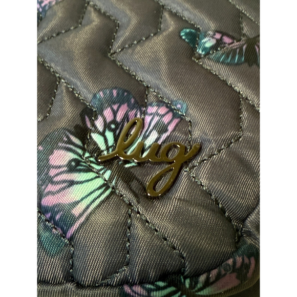 Lug Crossbody Bag in Blue with Butterfly Design - Picture 12 of 12